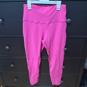 Hot pink lululemon align leggings 25”